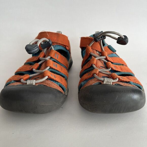 Keen Whisper Sandals Size 2 Orange Toggle Vibram Hiking Camping Outdoors Water - Picture 5 of 11